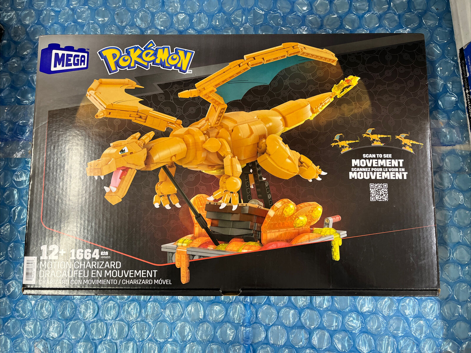 MEGA Pokemon Charizard Building Kit with Motion - 1664pcs