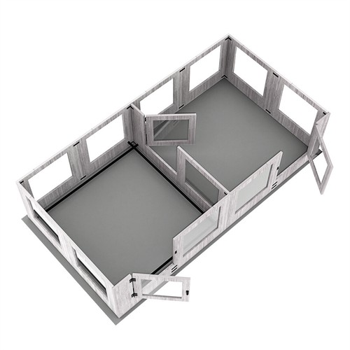 Large Tempered Glass Pet Dog Whelping Playpen Prevent Escape Enclosure Crate Box - Picture 12 of 18