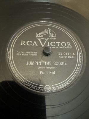 RCA Victor 78 RPM Piano Red - Jumpin The Boogie 22-0118 V+ Blues
