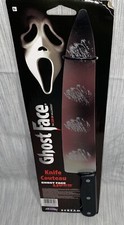 Scream Ghost Face Knife Plastic Bloody Weapon Halloween Costume Accessory Prop