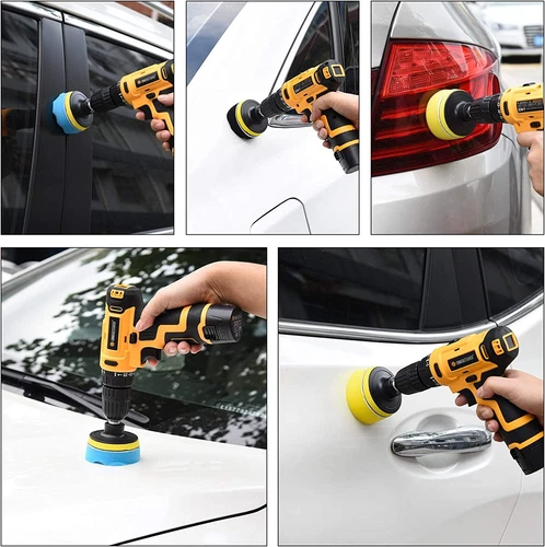22pcs 3inch Fits Car Polisher Drill Buffing Waxing Polishing Sponge Pads Kit Set - Picture 4 of 5