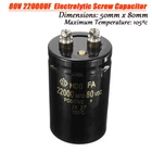 105℃ 80V 22000UF/MFD Aluminum Screw Audio Filtering Electrolytic Capacitor