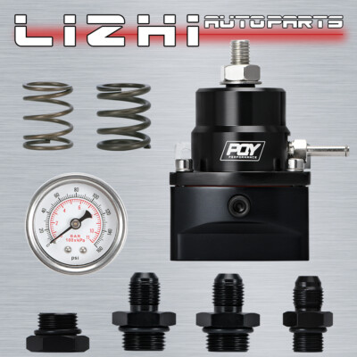 Fuel Pressure Regulator Kit 3-70PSI with AN6 Feed Port and AN6 Return ...