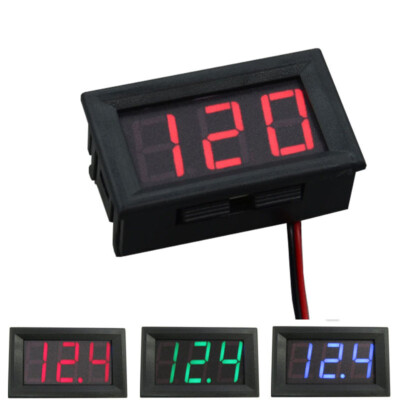 New AC 70-500V Two Wire LED Digital Voltmeter Panel Display Voltage Tester