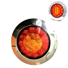 LED Rückleuchte Rund ⌀152 mm 3 Funktionen 12V 24V für PKW LKW Trailer Anhänger