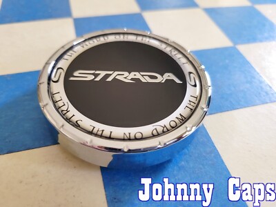 STRADA Wheels # C-225-2 . Custom Wheel NEW CHROME Center Cap [41] (QTY. 1)