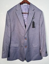 NWT Lauren Ralph Lauren Blue Rayon Stretch 2Btn Blazer Sport Coat Men  s 50 L