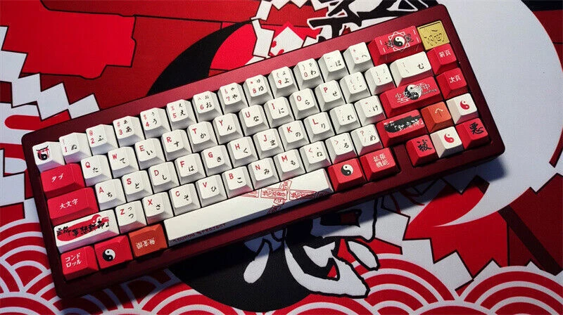 129KEYS Touhou project Hakurei Reimu Mechanical keyboard keycaps For Cherry MX - Image 2 of 4