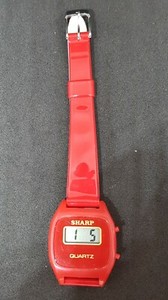 sharp digital watch