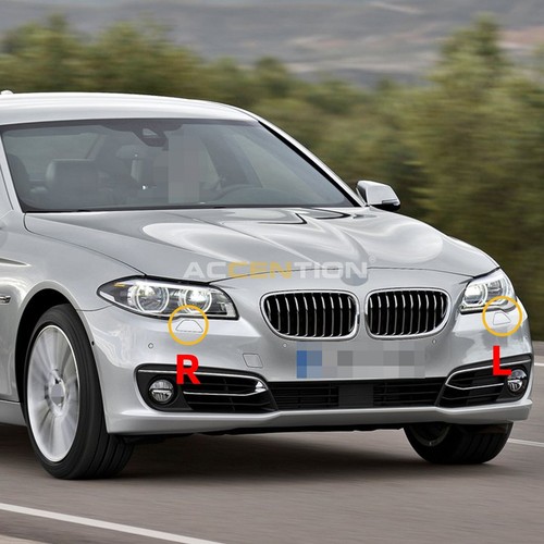 2Pcs Front Bumper Headlight Washer Cover Cap For BMW 5 Series F07 GT LCI 2013-17 - Picture 7 of 7