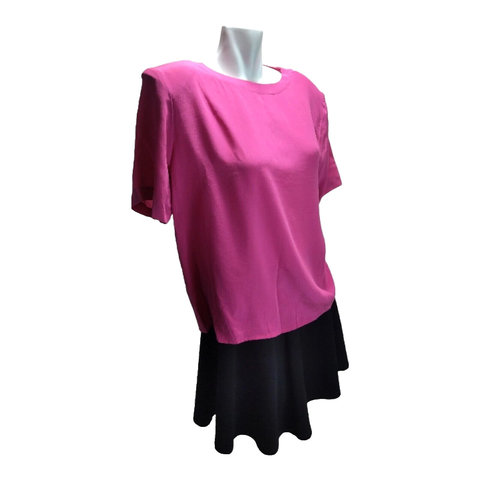 Silk Solid Retro Tops for Women