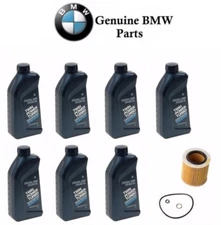 Engine Oil Filter+7 Genuine For BMW Synthetic 5w30 Motor Oil