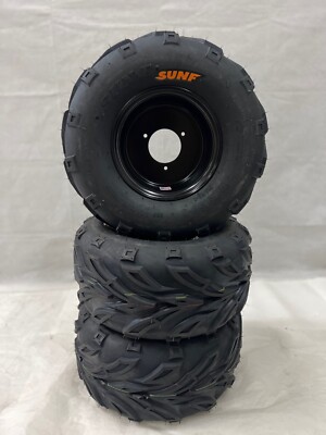 Honda ATC 70 DWT Polished Wheels & Sunf A011 Tires - 16x8-7, 3x100 Bolt, ATV Set 12 thumbnail image