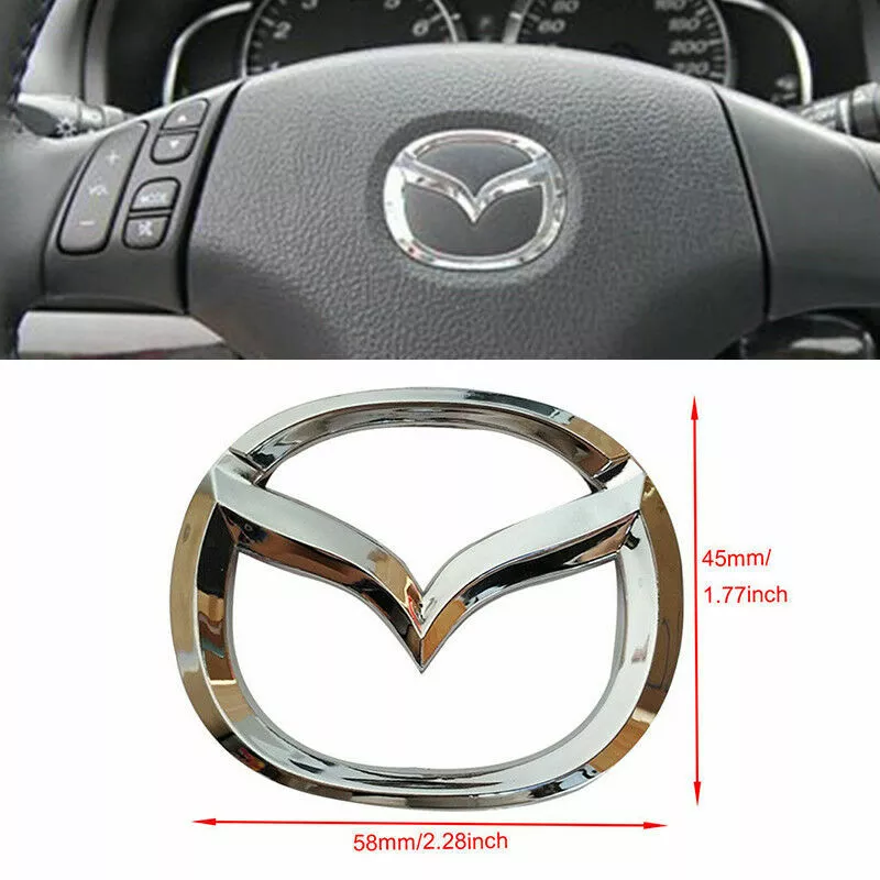 Mazda steering wheel emblem cover deals