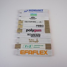 10 Zollstöcke Werbezollstöcke u.A. Polygum, Efaflex, Feba, Homanit