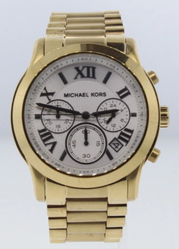 Orologio Cronografo Michael Kors Donna Cooper Acciaio Inox Tono Oro #MK5916