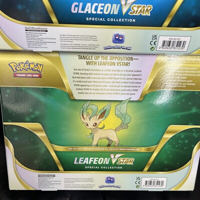Pokemon Set of 2 Leafeon VSTAR and Glaceon VSTAR Special