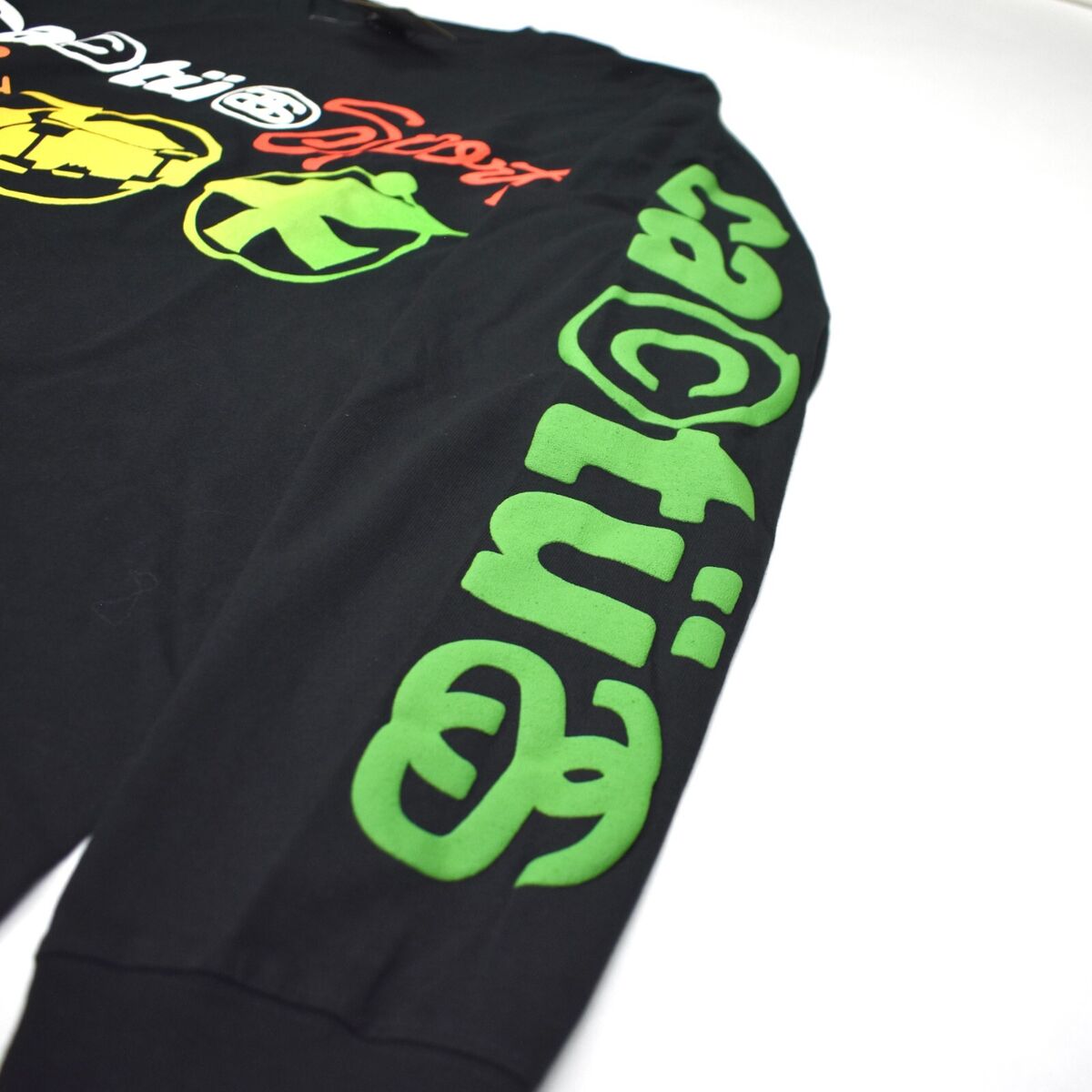 NWT Cactus Plant Flea Market Stussy CPFM Sport Logo Black LS NWT Cactus Plant Flea Market Stussy CPFM Sport Logo Black LS