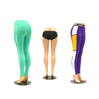 Adult Female Brazilian Fleshtone Plastic Mannequin Legs Display with Base