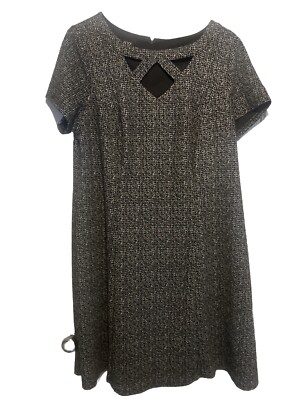 Alyx Dress Black White Knit Size 14W NWT