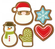 New, Retired Sizzix Thinlits Fresh Baked #1 #663100 17pc Retail $22.99 Tim Holtz