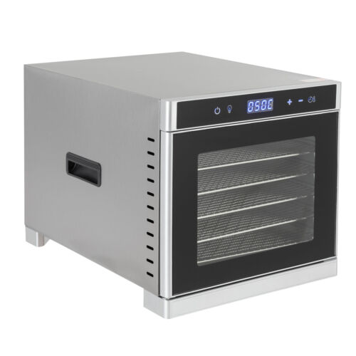 Commercial Food Dehydrator 6/8 Tray Stainless Steel Fruit Meat Jerky Dryer Timer - Picture 16 of 36