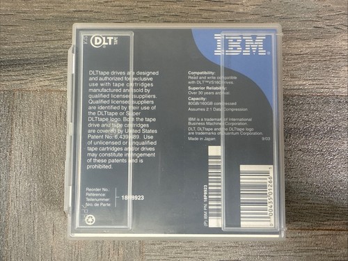 X5 IBM DLT tape VS1 1/2 INCH DATA CARTRIDGE 80GB 160GB Brand New Sealed - 第 8/13 張圖片