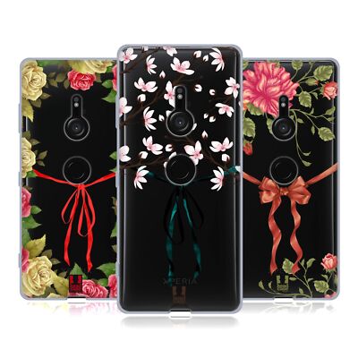 HEAD CASE DESIGNS RIBBON AND FLORALS SOFT GEL CASE FOR SONY PHONES 1
