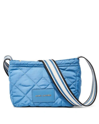 ナーバ　heaven by marc jacobs Marc Jacobs Quilted Nylon Messenger Crossbody Bag Blue Heaven New