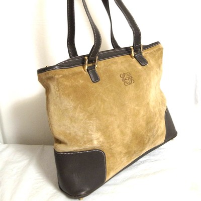 suede leather tote