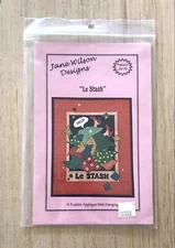 Jane Wilson Designs Quilt Pattern LE STASH JW-78 Fusible Applique Wall Hanging