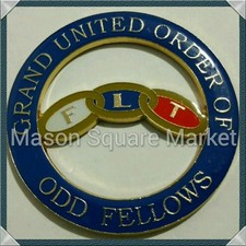 Grand United Order of Odd Fellows Cut-Out Car Emblem