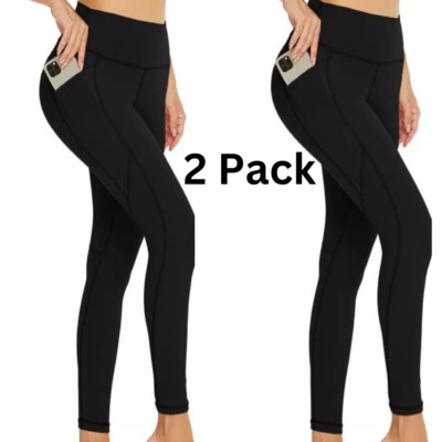 2 Bundle Lot Women Skinny Legging High Waist Spandex Strechy Comfort Size Medium