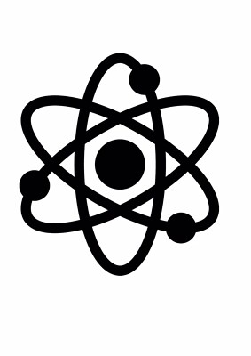 Atom Nuclear Electron Science Vinyl Decal Sticker Window Toolbox Truck Car