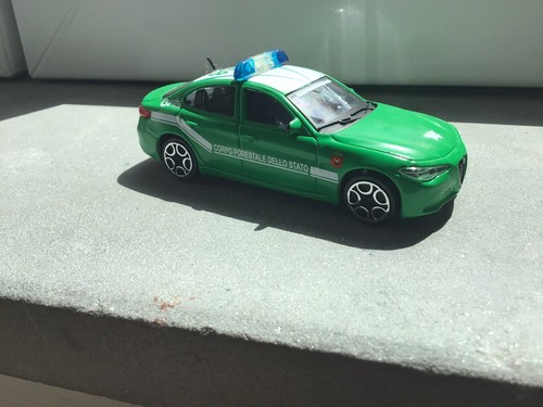 CORPO FORESTALE DELLO STATO Alfa Romeo Giulia 2.0 Pattuglia Die Cast Model 1/43 - Foto 6 di 10
