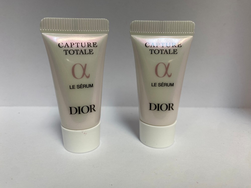 new DIOR Capture Totale Le Serum Anti-Aging .17oz/5mL Travel Size  lot of 2