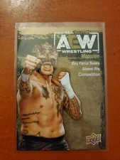 2021 UPPER DECK AEW FIRST EDITION GOLD PARALLEL MAGAZINE #99 REY FENIX