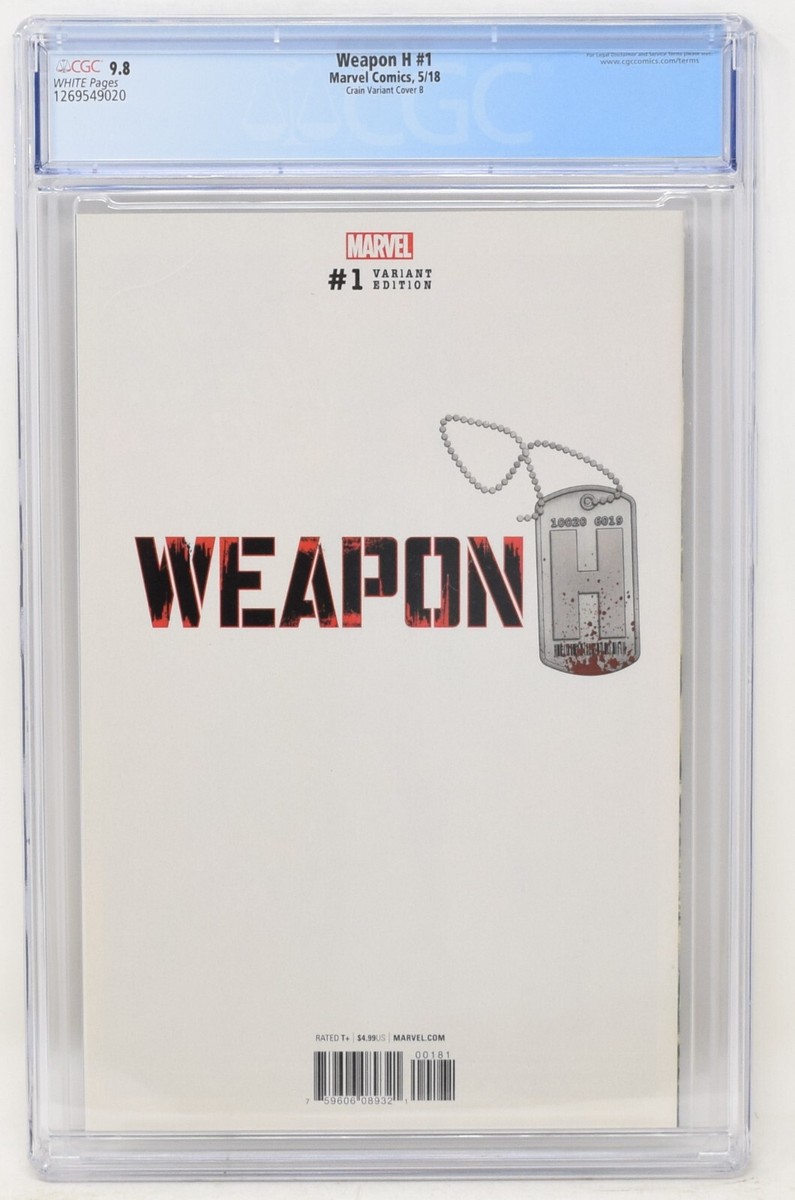 ハンス1 Weapon H #1 Clayton Crain Hulk 181 Virgin Variant Marvel