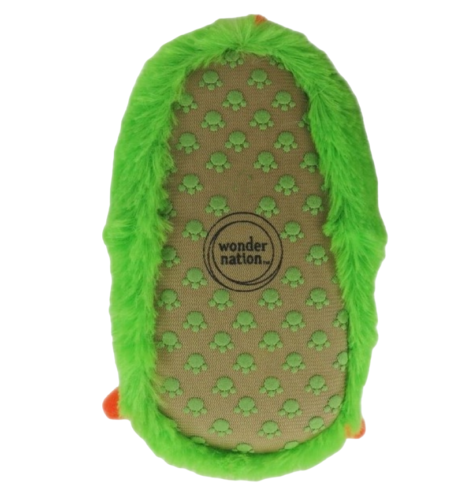 New Baby Boy Green & Orange Monster Claw Bootie Paw Slippers Size 3 (3M - 6M) - Picture 3 of 4