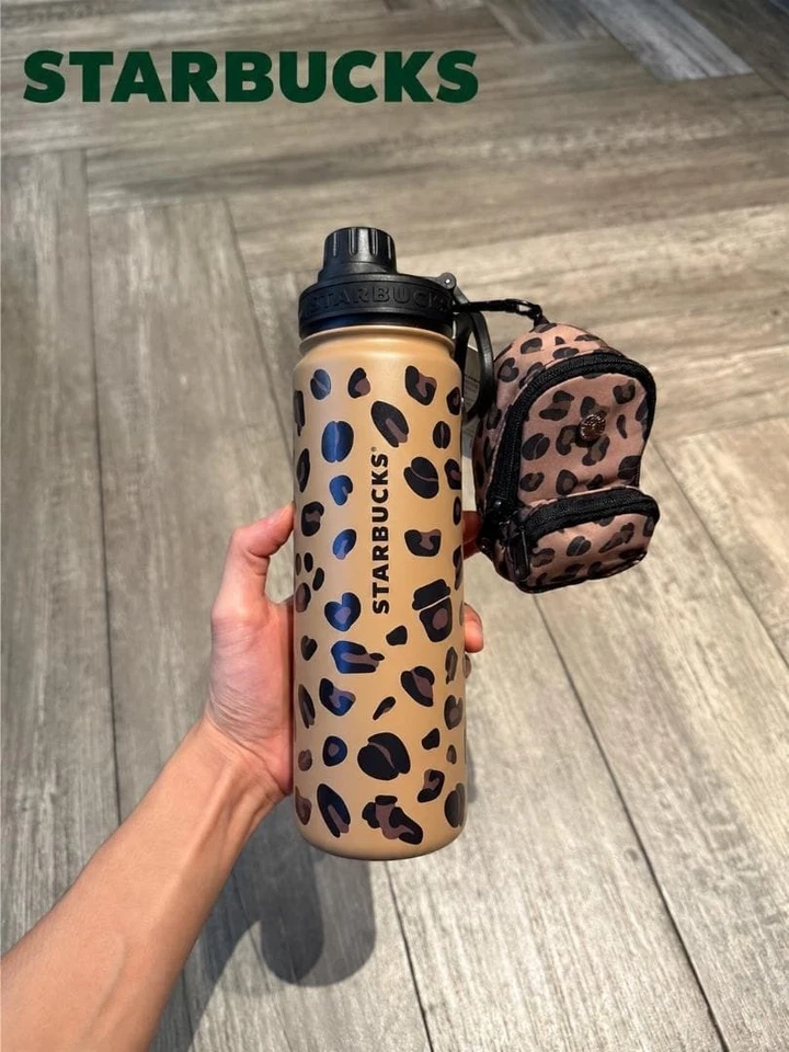 Starbucks Leopard Print vaso aislado con encanto colgante nuevo - Imagen 1 de 4