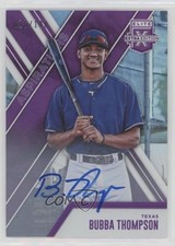2017 Panini Elite Extra Edition Aspirations Purple /100 Bubba Thompson Auto 8k4