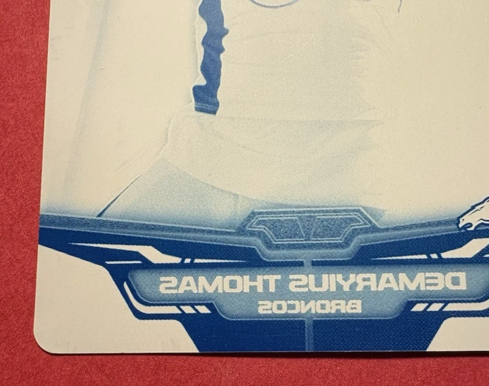 Demaryius Thomas 1/1 Cyan Printing Plate 2014 Topps Finest 2 Broncos Ring Fame - Image 4 of 4