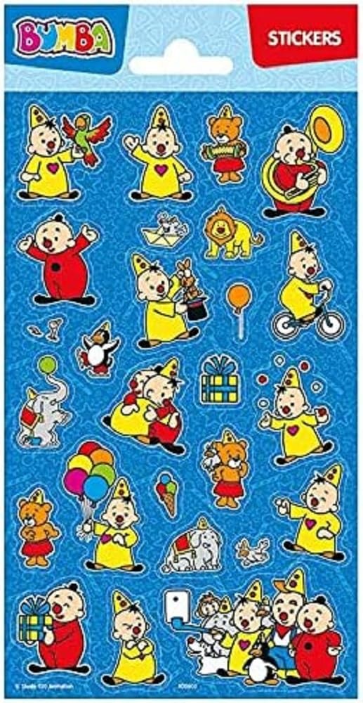 FUNNY PRODUCTS 100603 Bumba Stickers, Multi-Colour