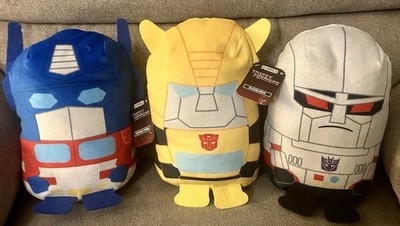 ( 3 ) Transformers Megatron Optimus Prime Bumble Bee Plush Pod Pals Hasbro