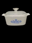 VINTAGE Corning Ware Cornflower Blue 1.5 Qt A-1 1/2-B w/ Pyrex Lid