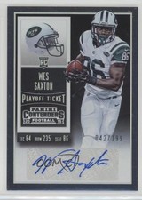 2015 Panini Contenders Rookie Playoff Ticket 42/199 Wes Saxton #250 Auto o6n