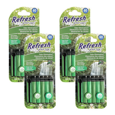 Refresh Your Car Pine & Moss Vent Stick Air Freshener 6 Count Up to 60 Days