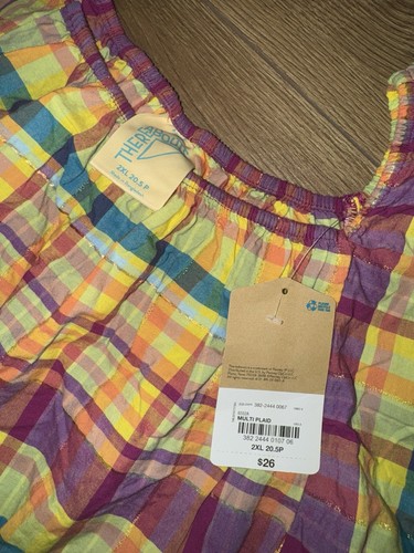 Thereabouts Little & Big Girls Short Sleeve Blouse 2XL - Picture 3 of 4