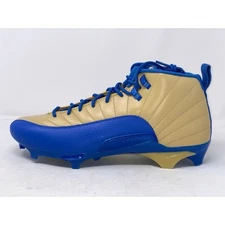 Air Jordan 12 UCLA Blue Tan Football Cleats PE, Size 13 FJ6208-701 BNIB