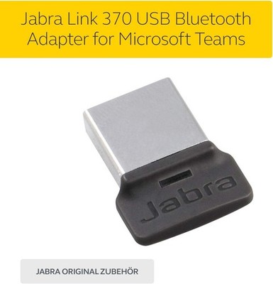 Jabra Link 370 USB BT Adapter MS Teams Bluetooth-Adapter Bluetooth Plug and Play